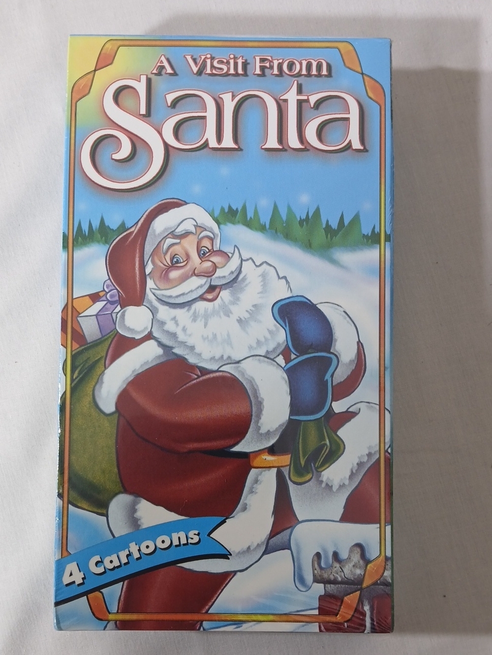 A Visit From Santa Kids Toy - Red Santa Figure Packaging
